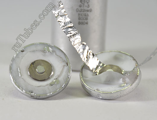 Teflon capacitor FT-3 inside